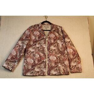 Chicos Design Jacket Women's 2 Paisley Cardigan Button Up Retro Classic Chic